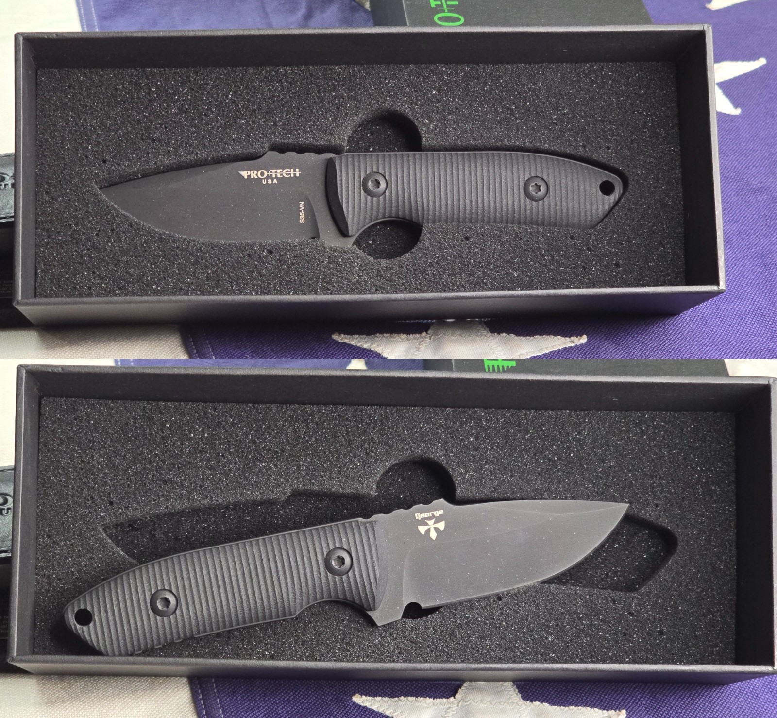 Pro-Tech Les George SBR Fixed Blade Knife LG513 S35VN RARE NOS