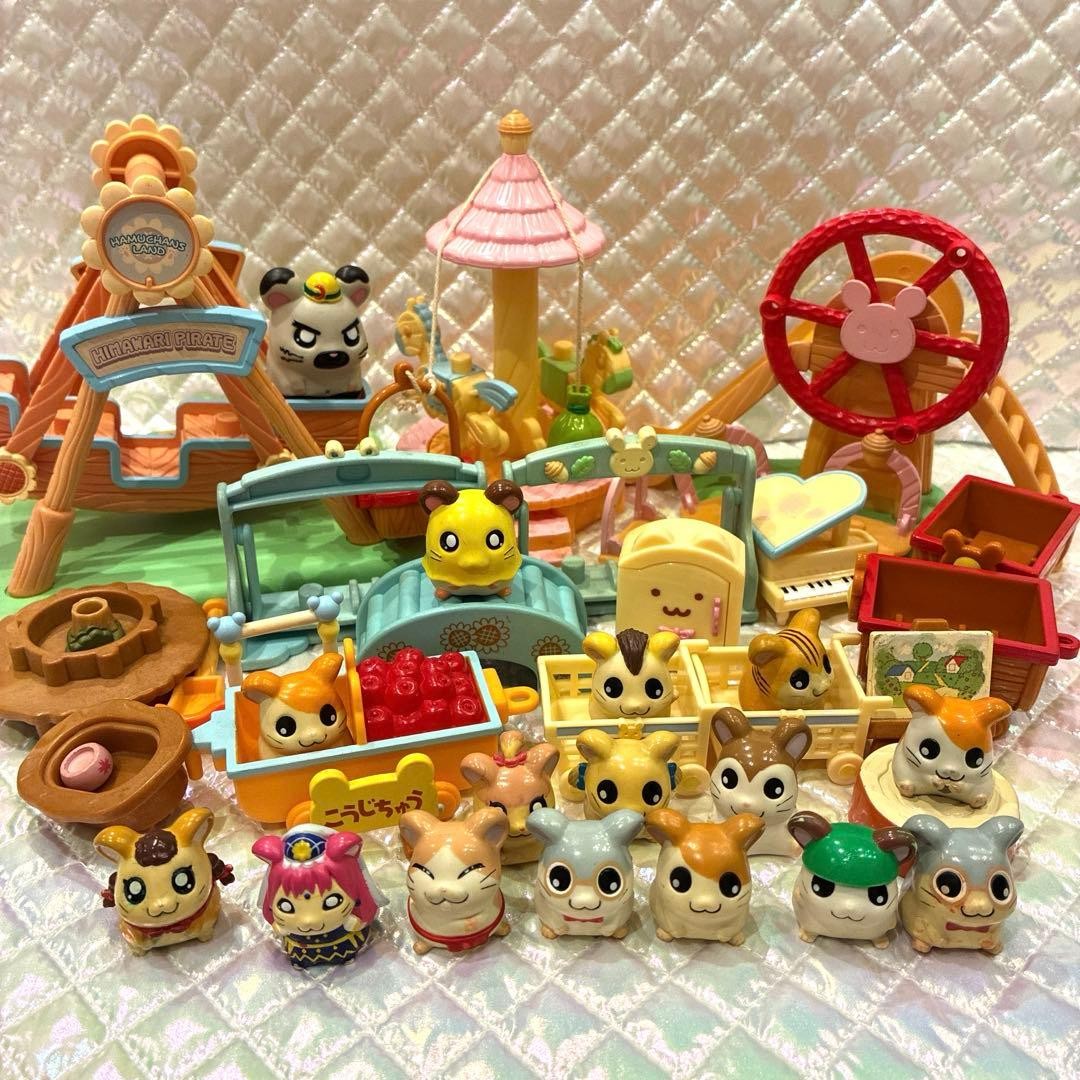 Hamtaro Ham Chans Collection Figures Mascot House Series Sold as a Set