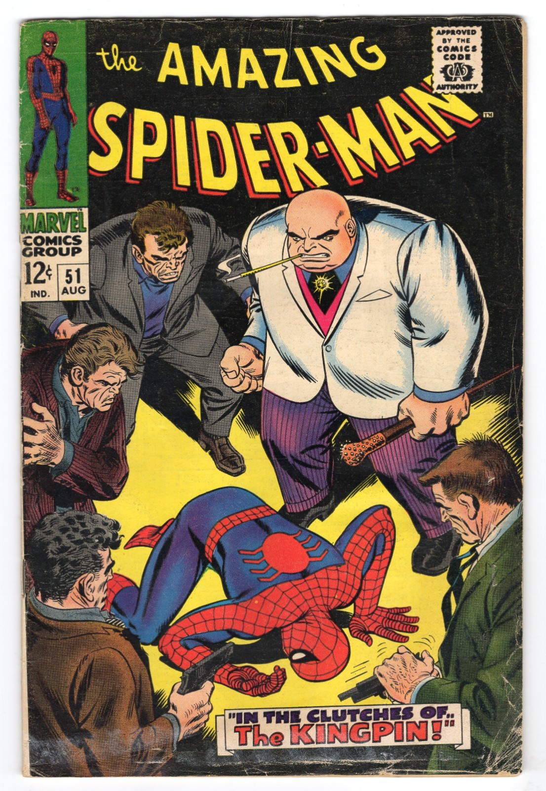 Amazing Spider-Man 51 1967 Marvel Comics VG- 3.5 2nd App Kingpin 1st Cover App