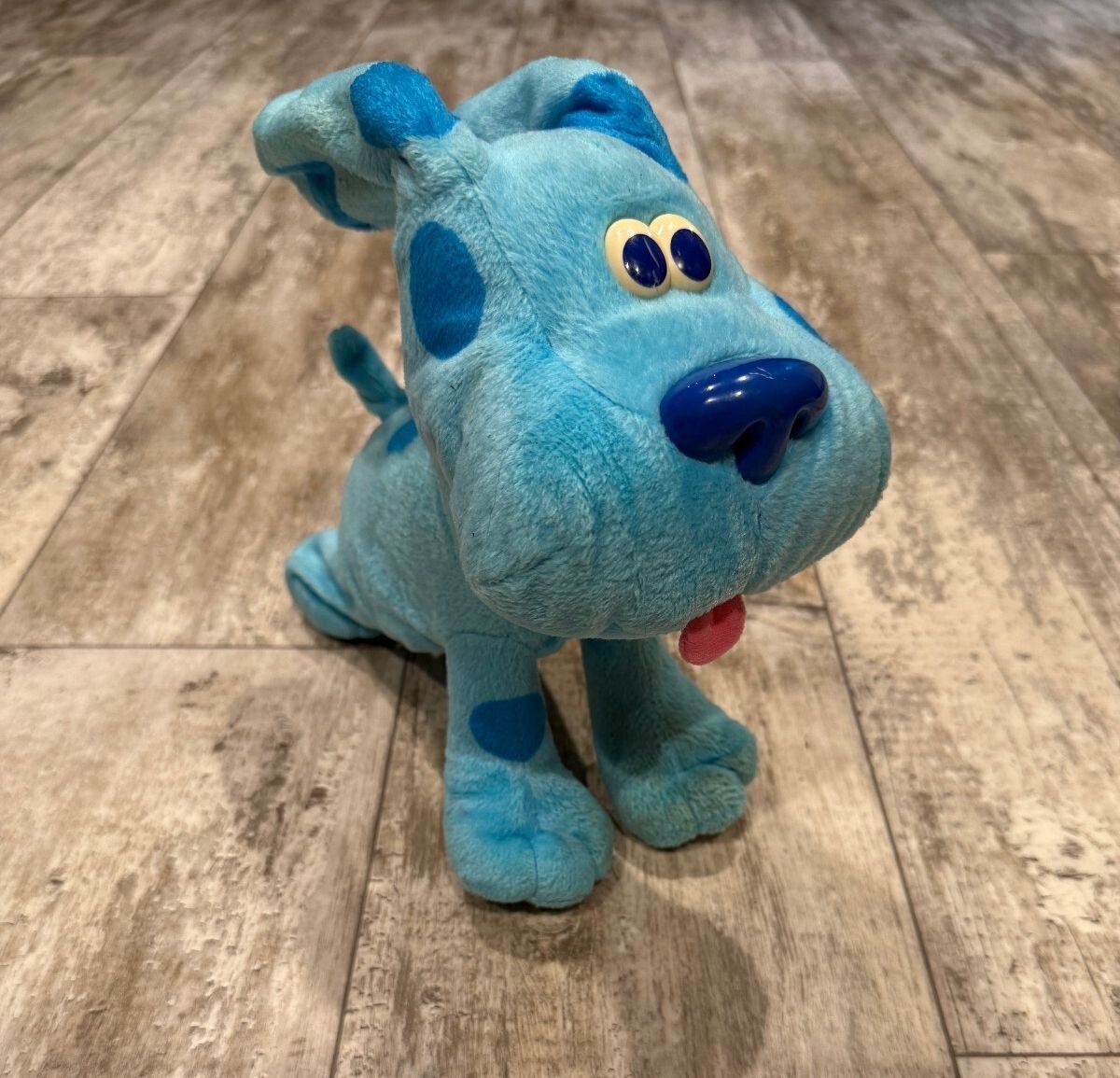 Vintage 2000 Blue\'s Clues Blue Plush Fisher Price Dog