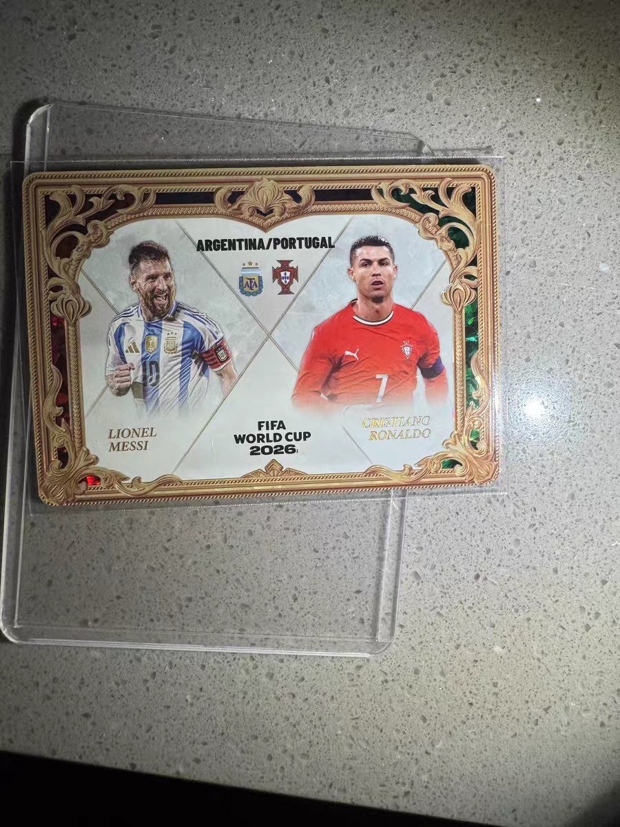 Panini Kayou 2026 Soccer Lionel Messi Cristiano Ronaldo Dual Card Foil CR7 NM