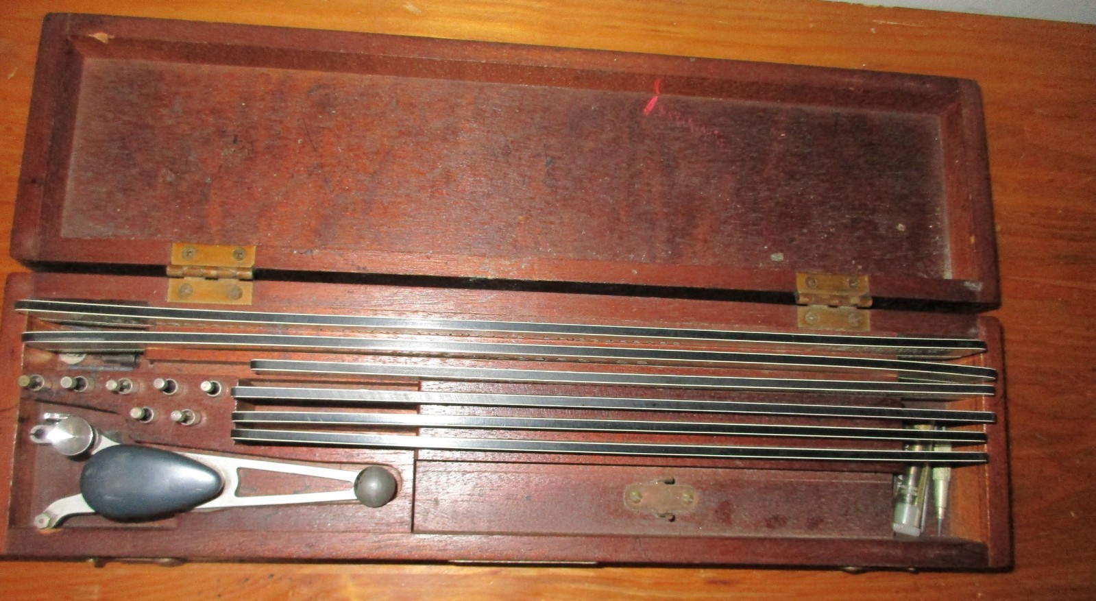 K&E Leroy Lettering Set 3240 Keuffel & Esser Drafting Kit Wood Case Incomplete