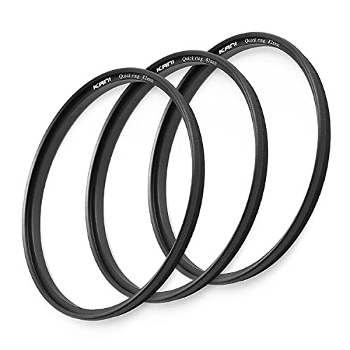 KANI 82mm Filter Quick Release Quick Rings (Set of 3) - No Anti-Slip Hooks