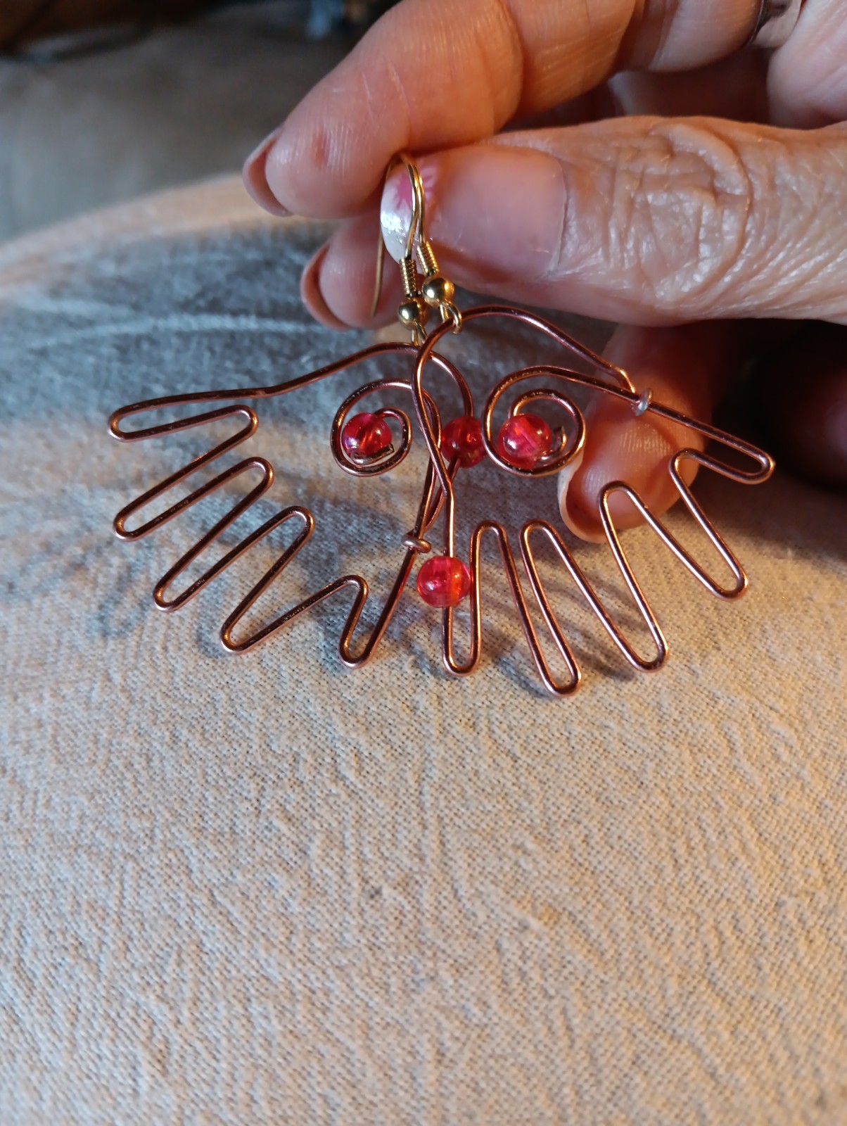 Healing Hands Reiki Wire Earings
