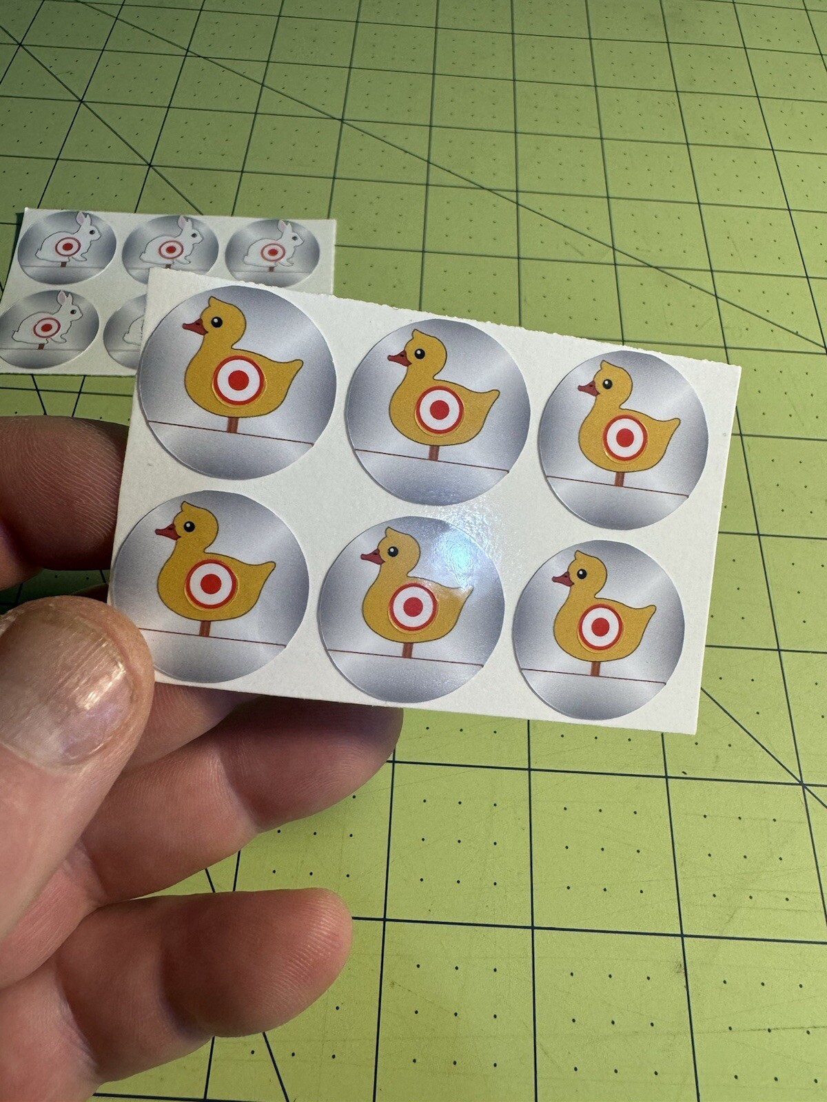 Comet 1985 Williams “Shooting Gallery” Pinball Target Stickers “Ducks” Targets