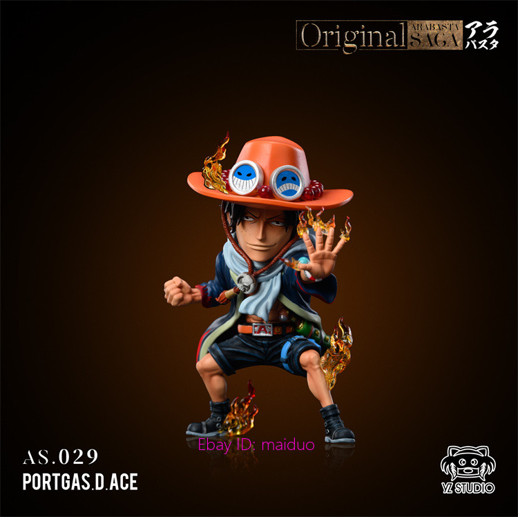 Portgas D Ace Resin YZ Studio One Piece Figurine Collectibles 7.8cm