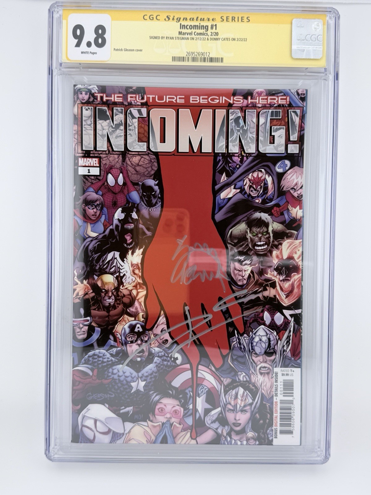 Incoming #1 CGC 9.8 SS Signed Donny Cates Ryan Stegman Gleason Cover Marvel