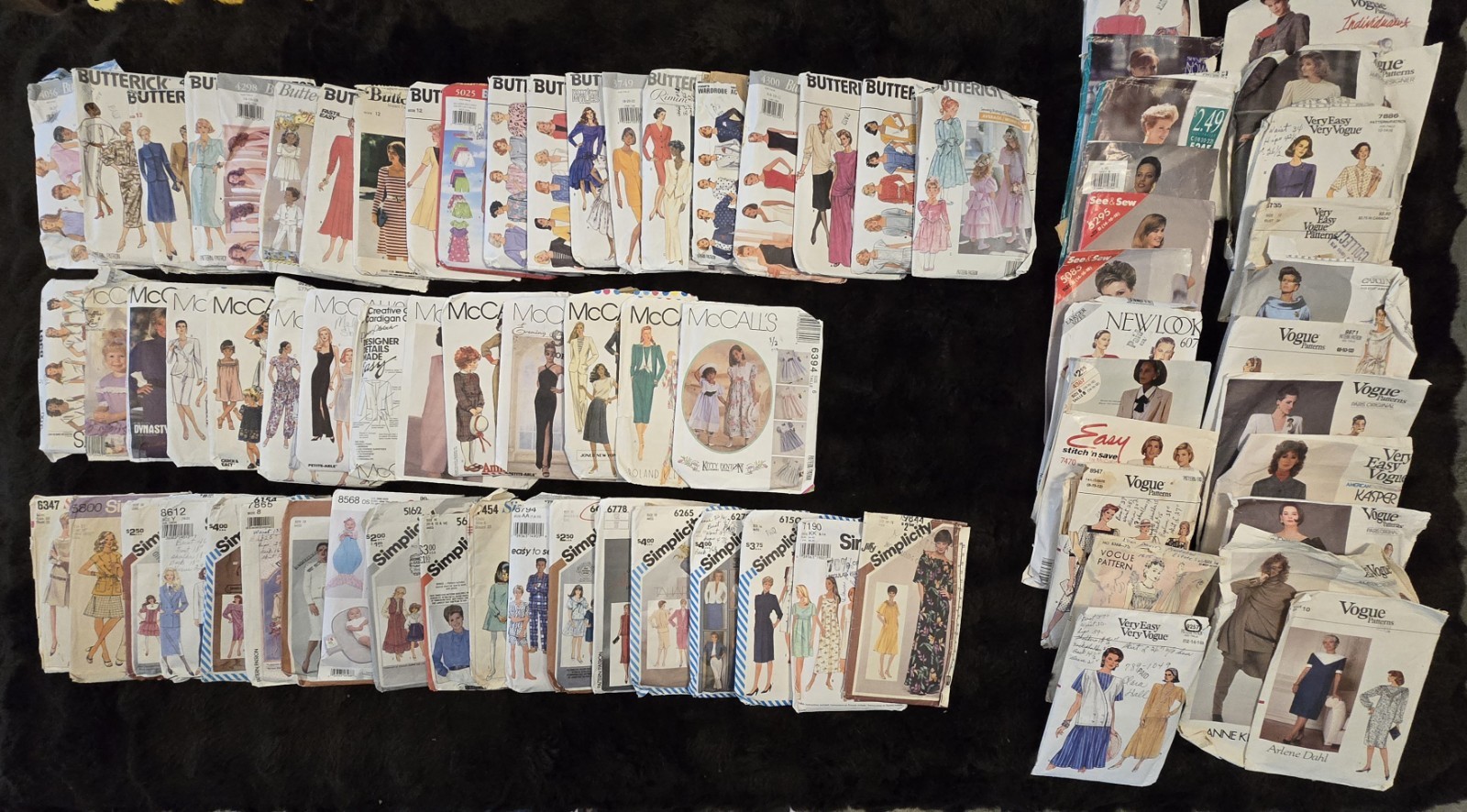 Vintage Sewing Pattern Lot Butterick McCall's Simplicity Vogue  60s 70s 80s 90s