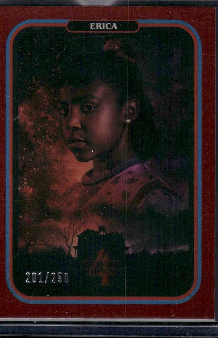 2022 Stranger Things ZEROCOOL Erica Sinclair 10 Red 201/250 Trading Card