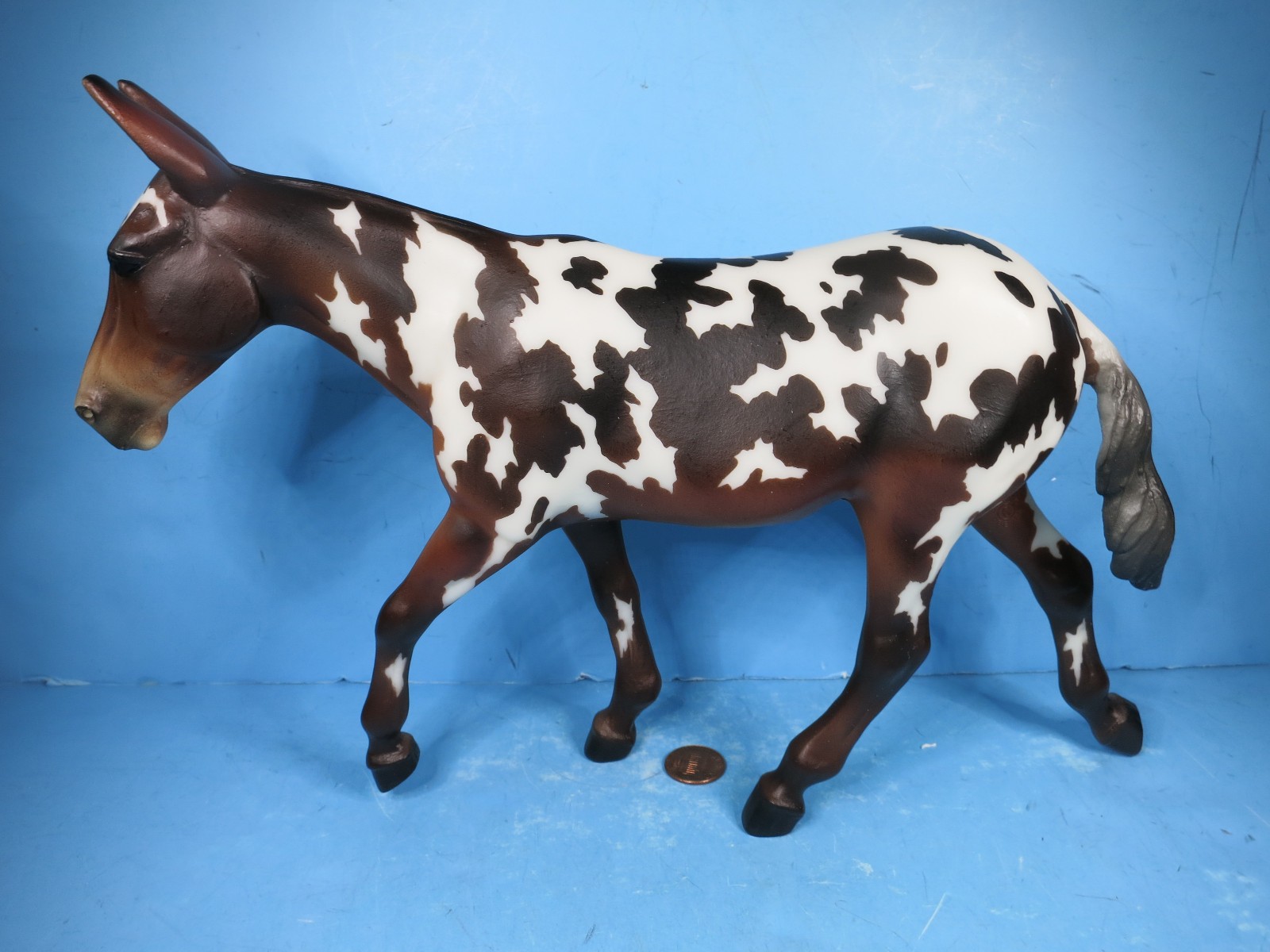BREYER TRADITIONAL-Buckeye Bay Appaloosa Mule-2019-2023-Brown Sunshine Mold-USED