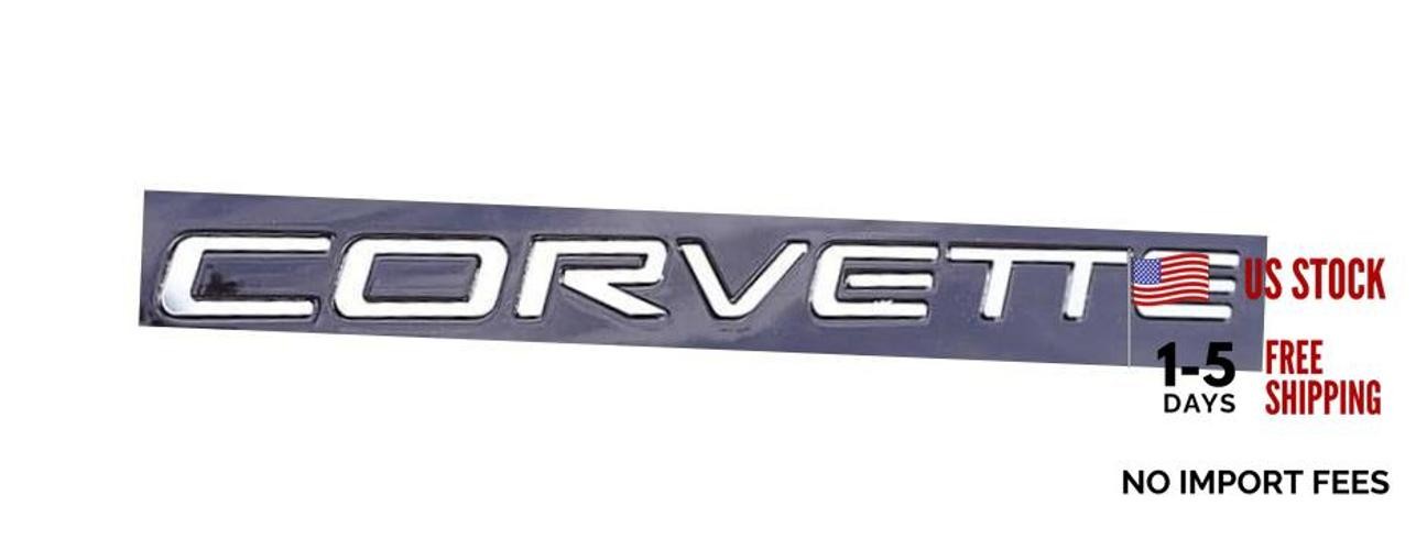 C5 Corvette Rear Stainless Steel Inserts - Letters