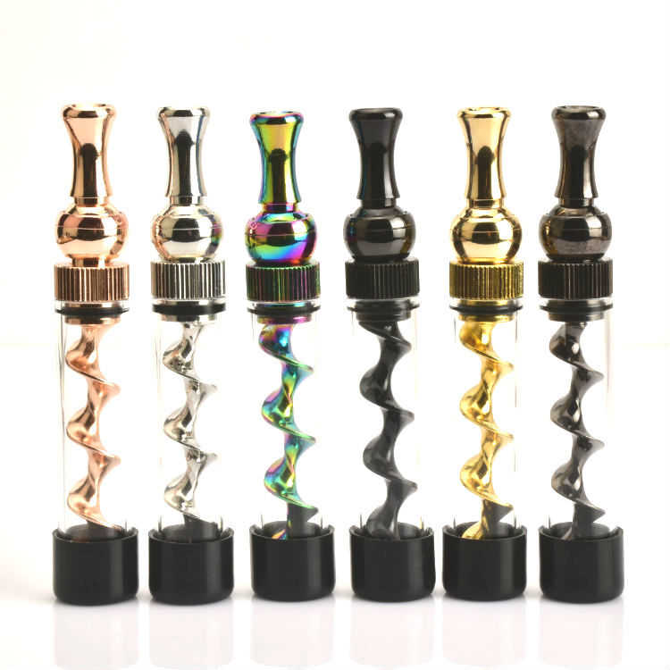 Spring T5 Mini Herb Pipe Twisty Blunt 360 Rotating Smoking Pipe-Randomly Color