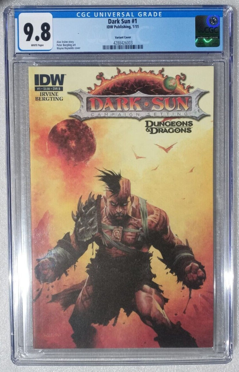 D&D Dark Sun #1 IDW CGC 9.8 NM/MT (2011) Variant Cover; Dungeons & Dragons