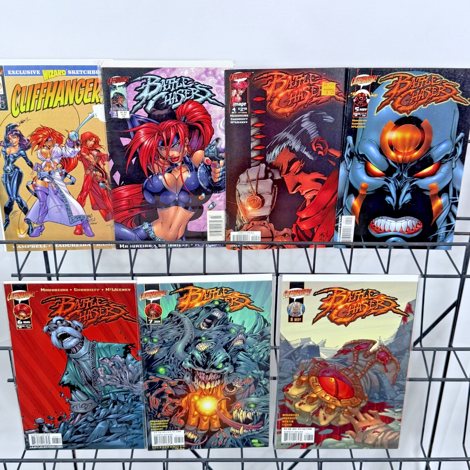 Battle Chasers 0 3-8 lot Cliffhanger Image Comics
