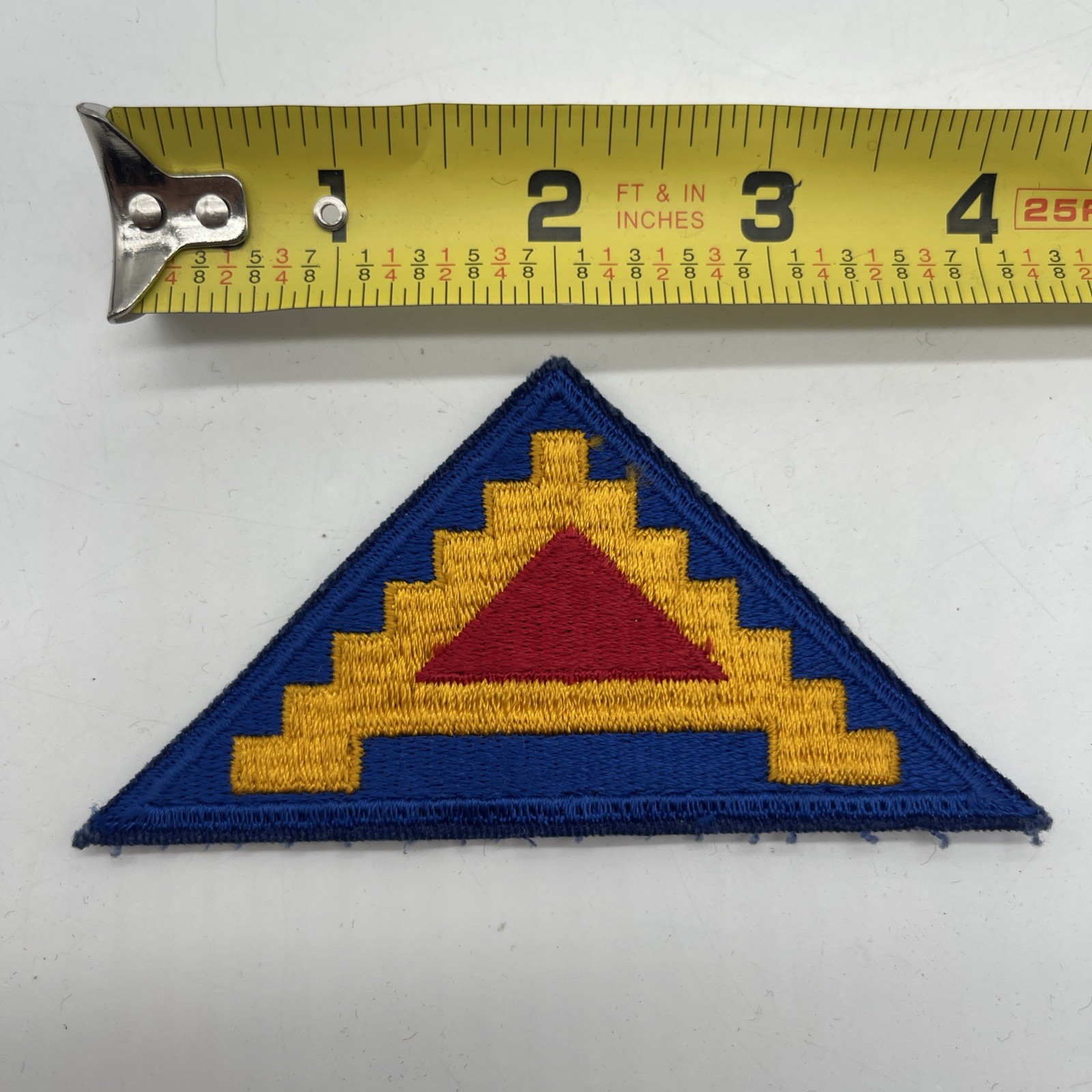 U.S. Military 7th Army Patch Insignia Cut Edge Color 7 Steps “A” Pyramid 