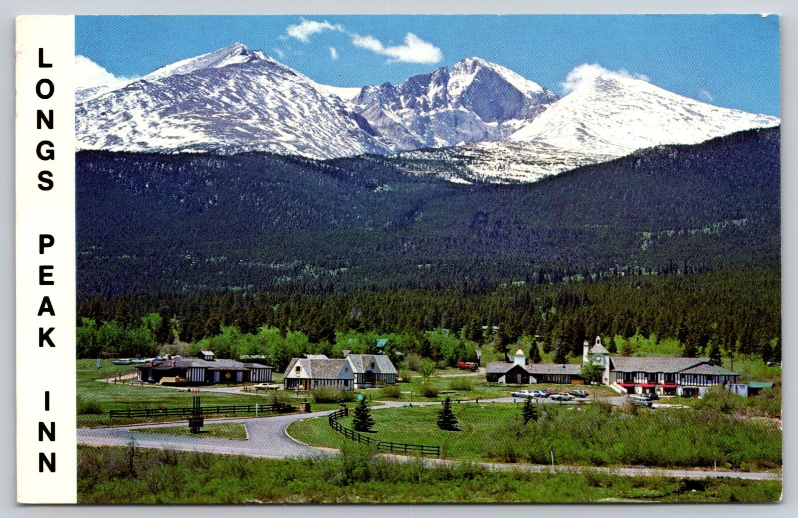 Postcard Longs Peak Inn Longs Peak Route Estes Park Colorado