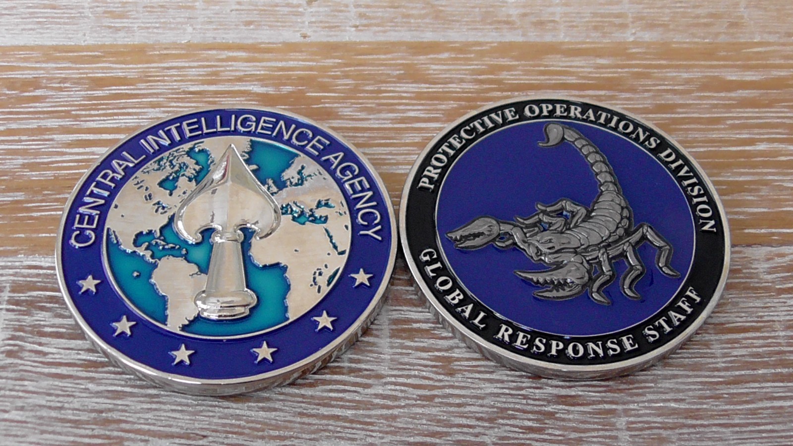 Global Response Staff CIA GRS Protective Operations Challenge Coin