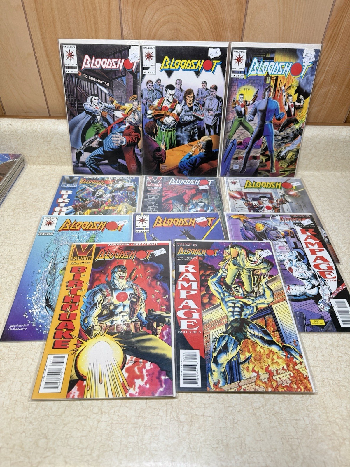 Valiant Comics BLOODSHOT 11 ISSUE LOT: 3,4,5,13,18,19,28,29,30,32,33