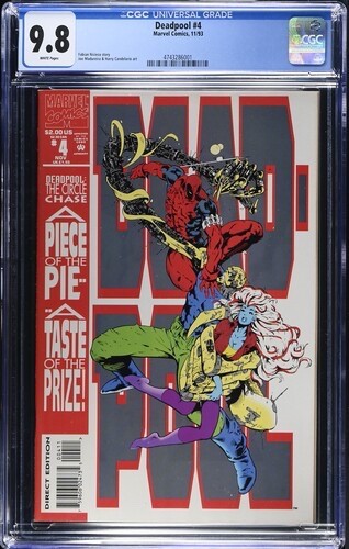 CGC 9.8 DEADPOOL #4 .. 1993 .. X-MEN ..