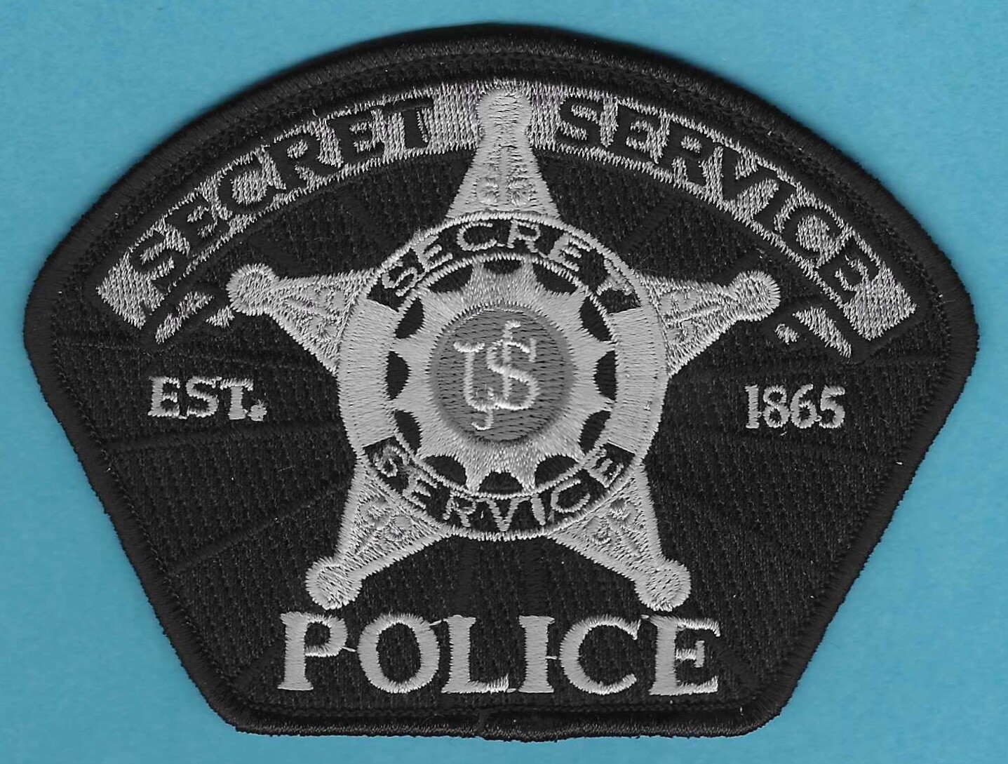 U.S. SECRET SERVICE POLICE TACTICAL PATCH BLACK