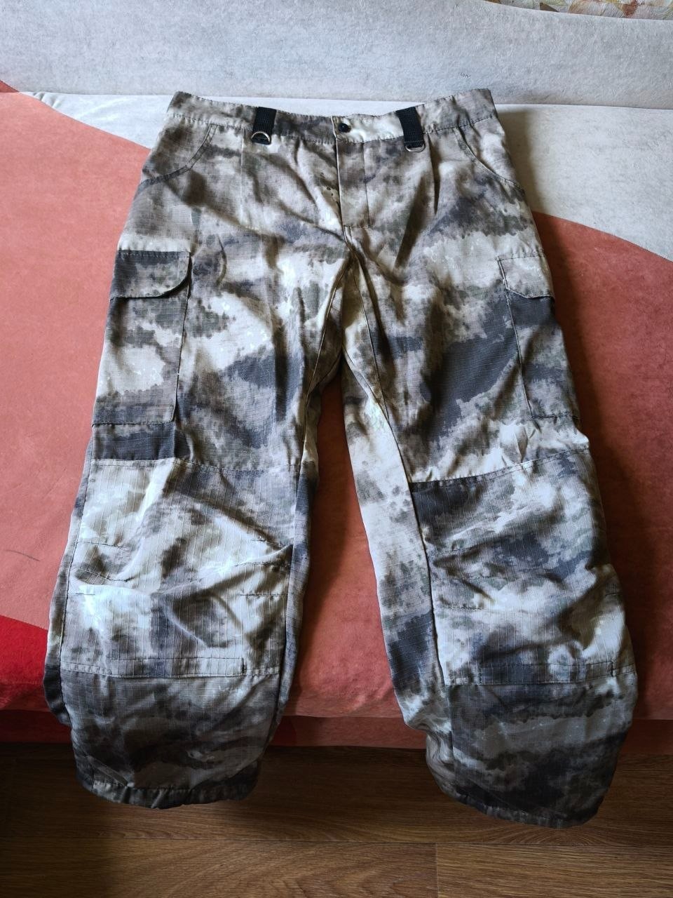 Extreme RARE Smoke Camo Winter Combat Tactical Pants M/L Warm Fleece Elite SOF