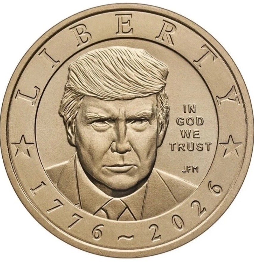 PACK OF 5: 2026 P President Trump Semiquincentennial $1 Coin Presale