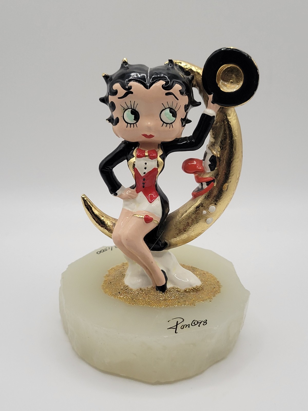Vintage Ron Lee Betty Boop Figurine Signed Numbered By Artist  Collectible 1998