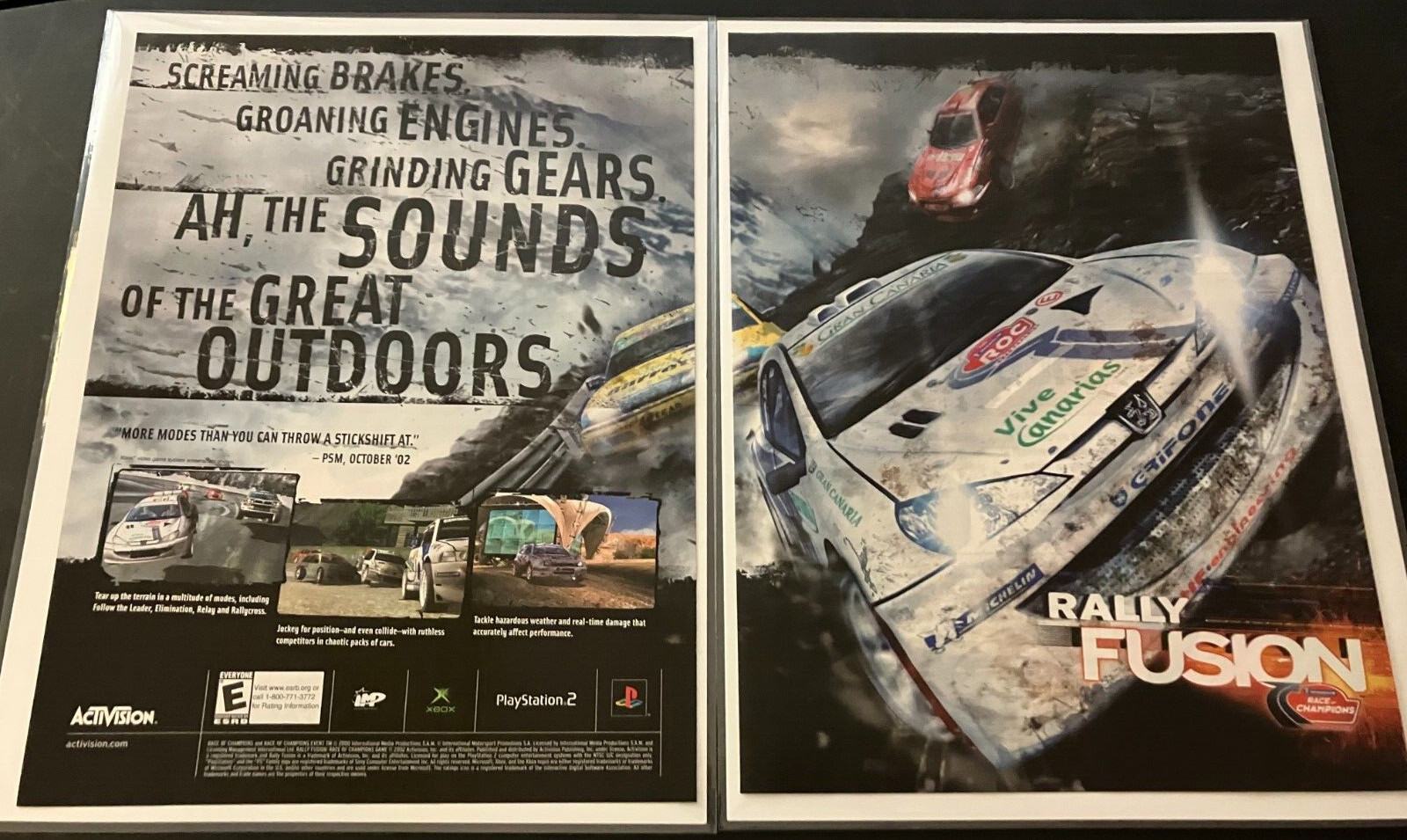 Rally Fusion - Vintage Gaming Print Ad Wall Art - Michelin Race of Champions