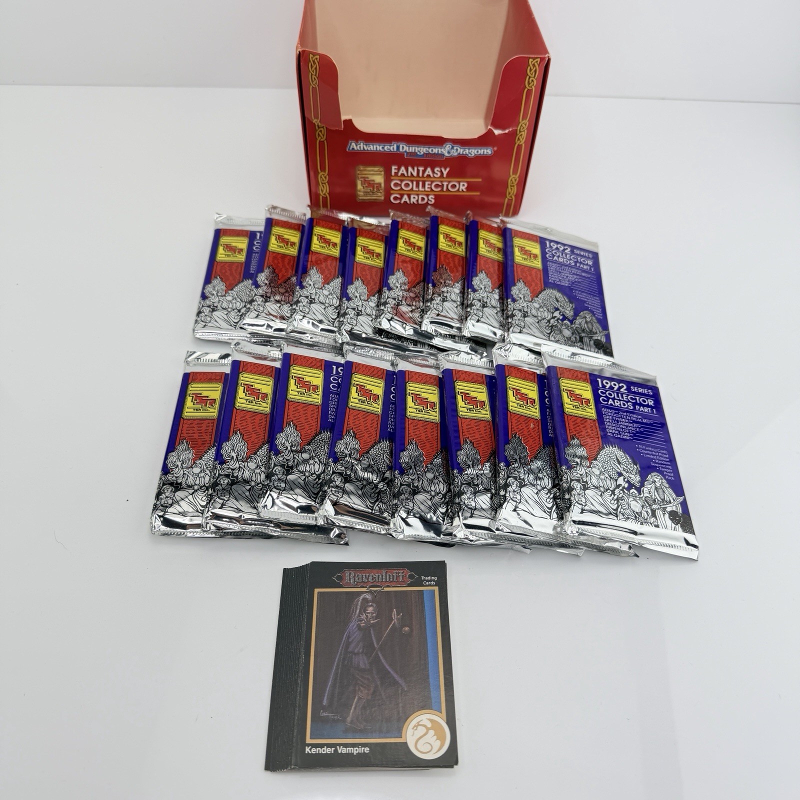 16 Sealed Packs 1992 Series Part 1 TSR Collector Cards - AD&D Unopened D&D