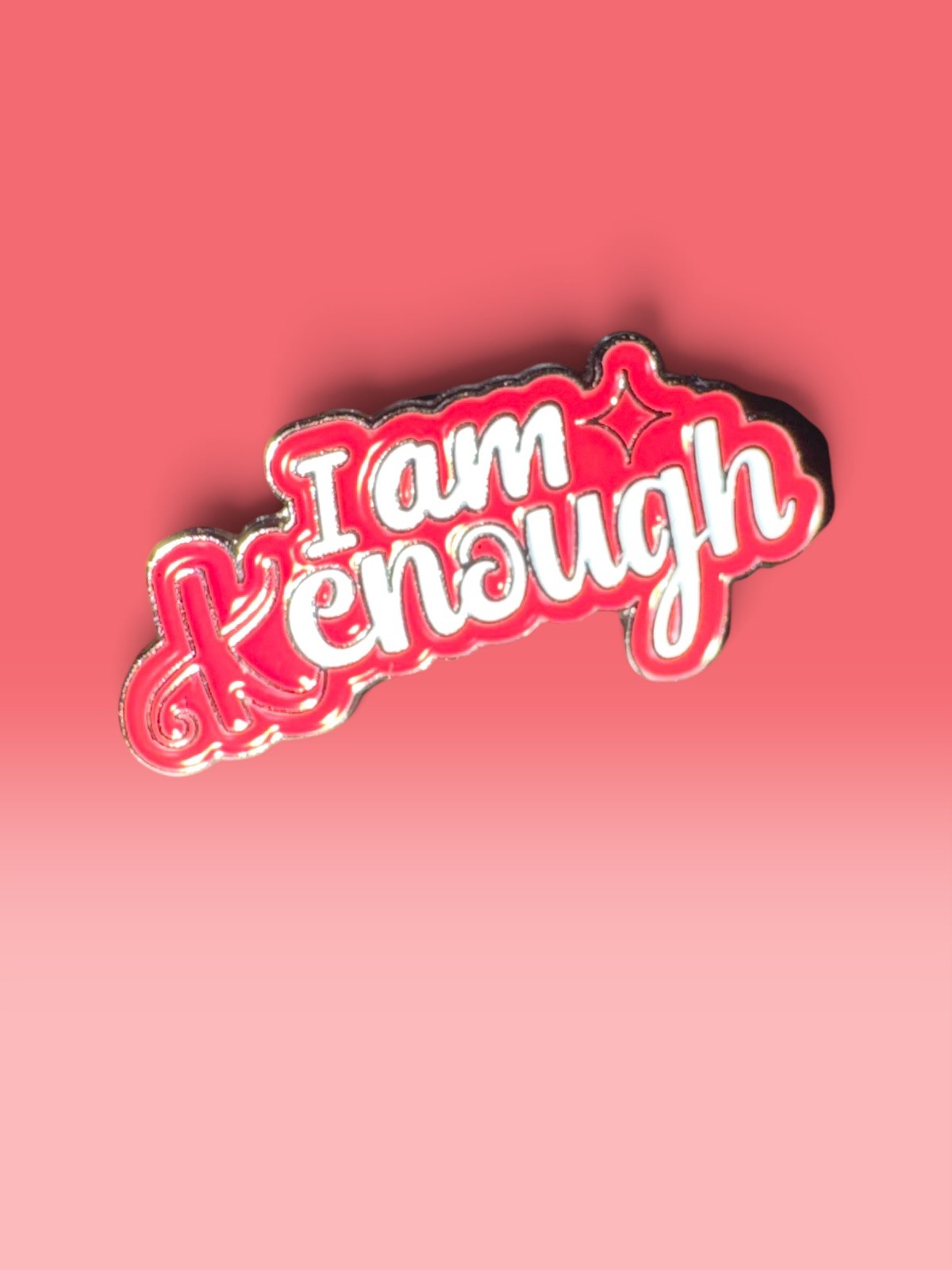 Barbie And Ken Enamel Pin I am Kenough Barbie Movie Quote Enamel Pin