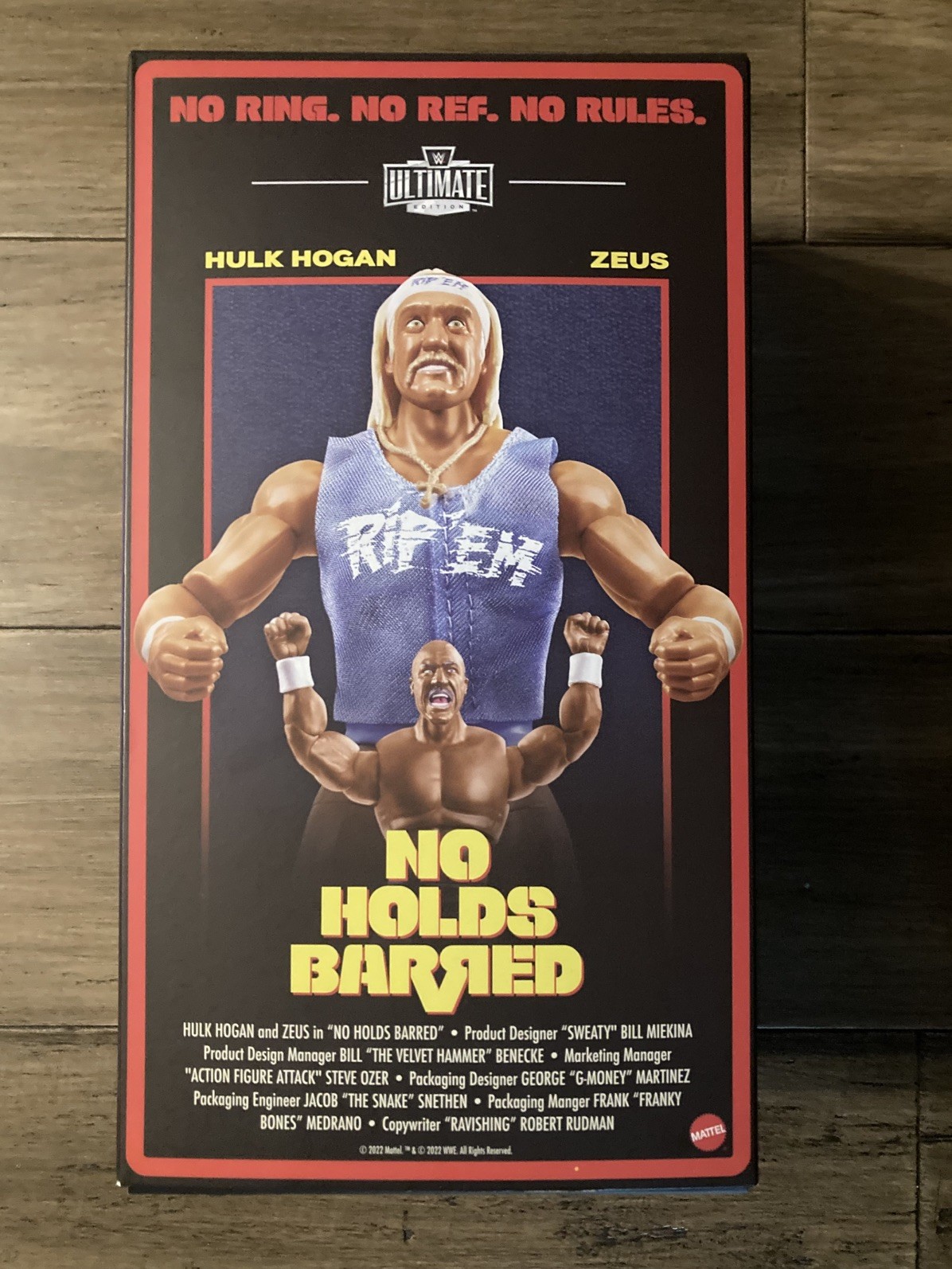 Mattel WWE Ultimate Edition Hulk Hogan & Zeus 2-Pack No Holds Barred VHS HJJ44