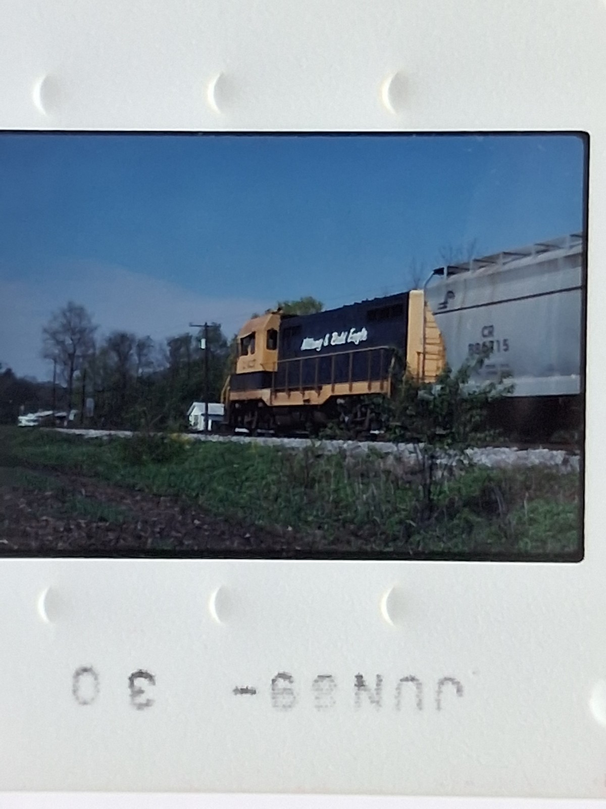ORIGINAL TRAIN SLIDE NITANNY & BALD EAGLE LOCOMOTIVE 2427 from 1989