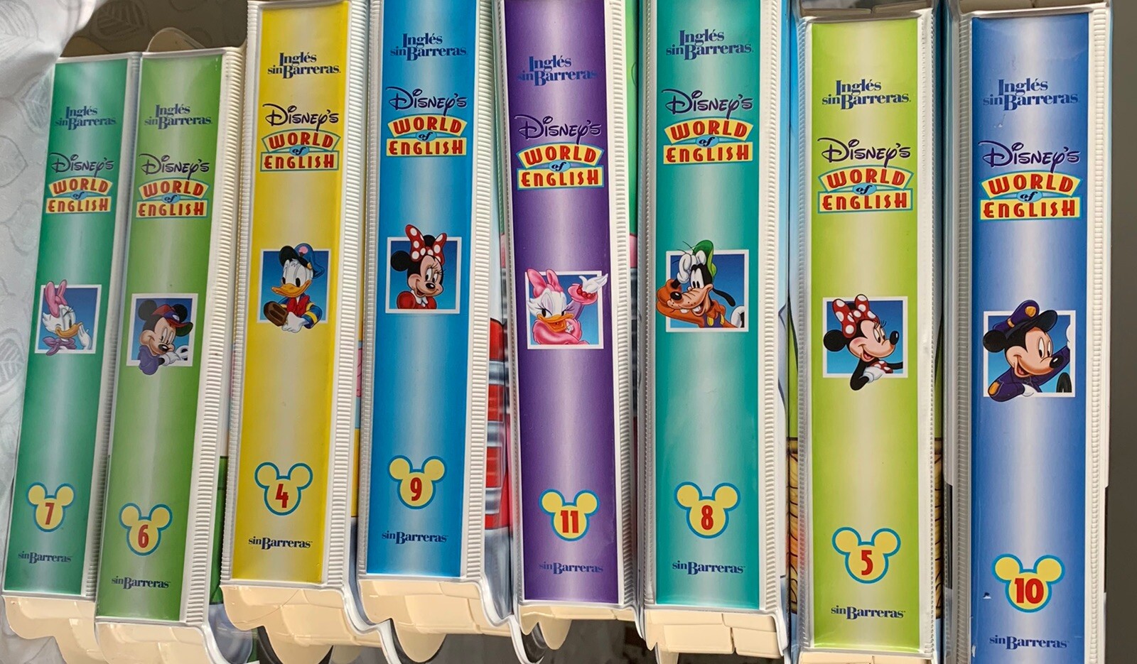 Walt Disney 2007 World Of English Collectible/ Learning Books And DVDs RARE SET
