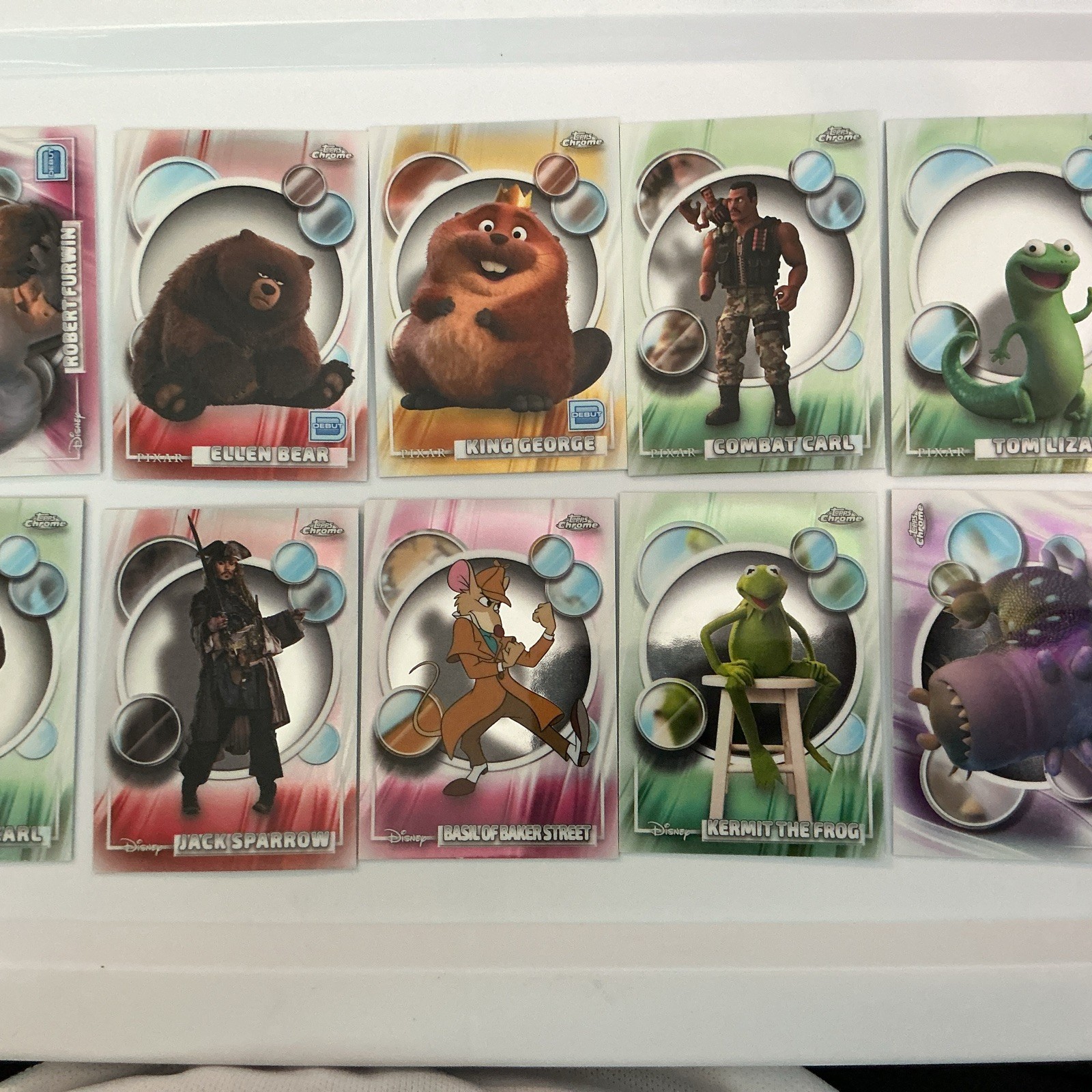 2026 Topps Chrome Disney Lot of (10) Base Cards #14,40,55,73,111,113,114,141,190