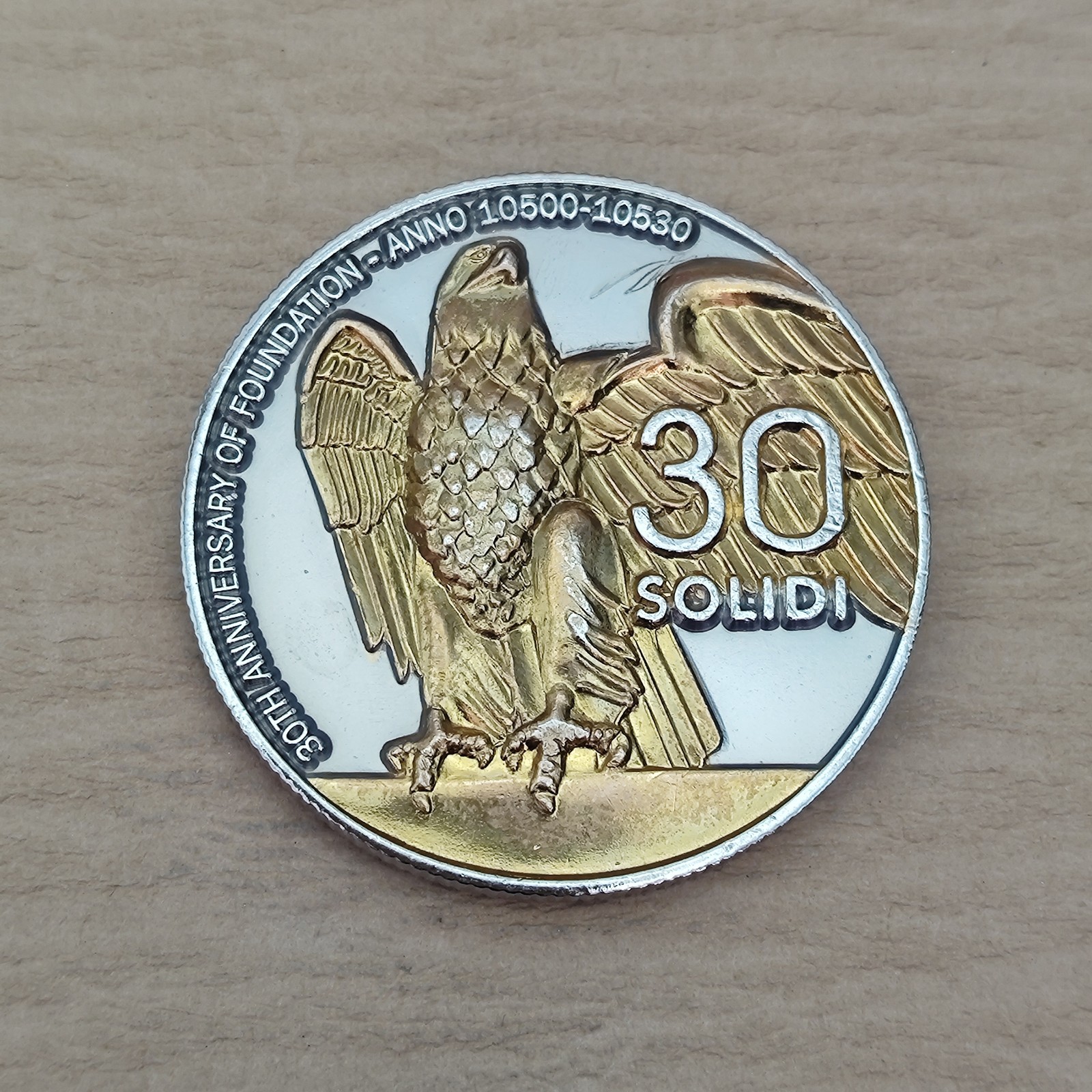 Empire of Atlantium 30th Anniversary of Foundation Coin