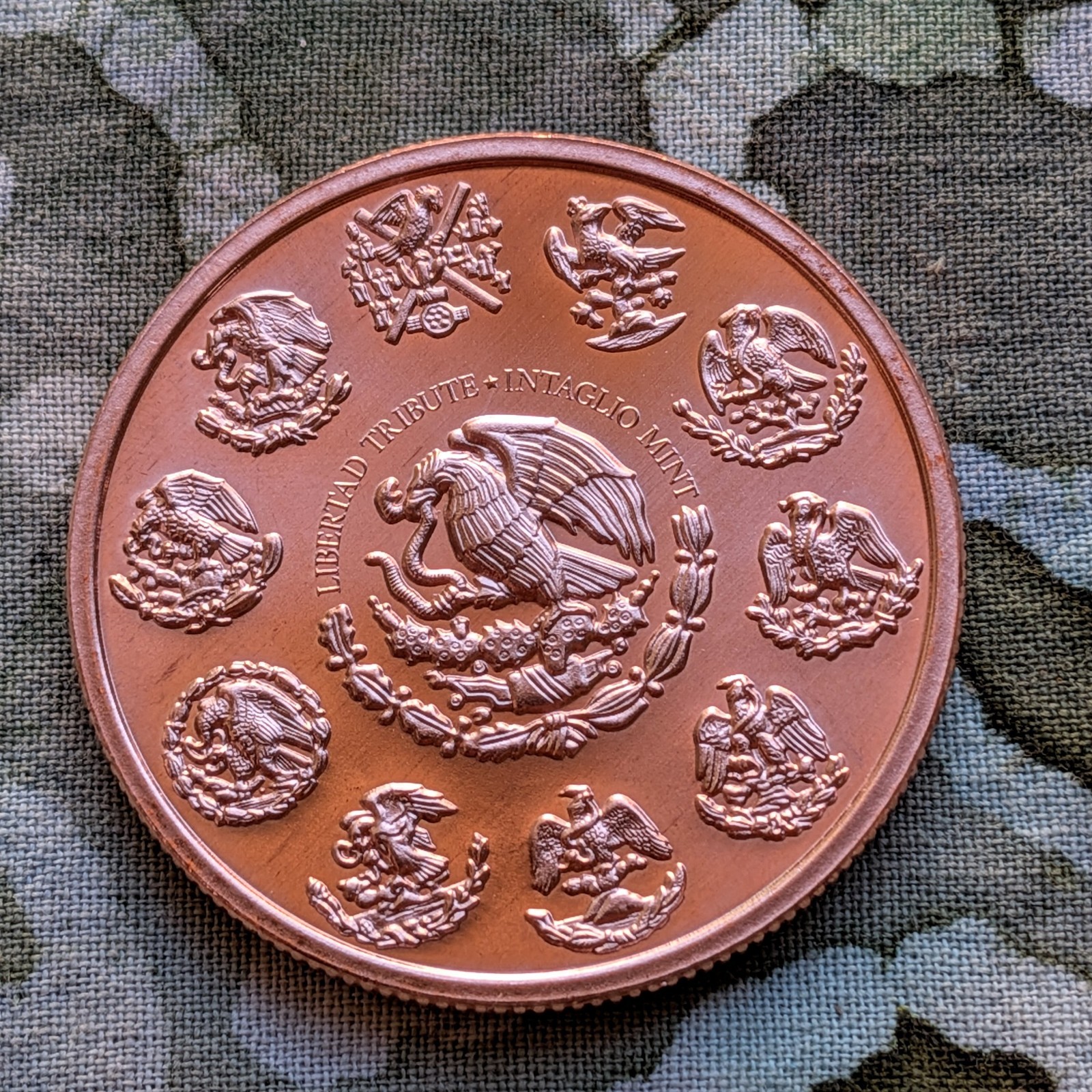 1 oz. 2025 Modern LIBERTAD coin tribute .999 fine copper round ADVP