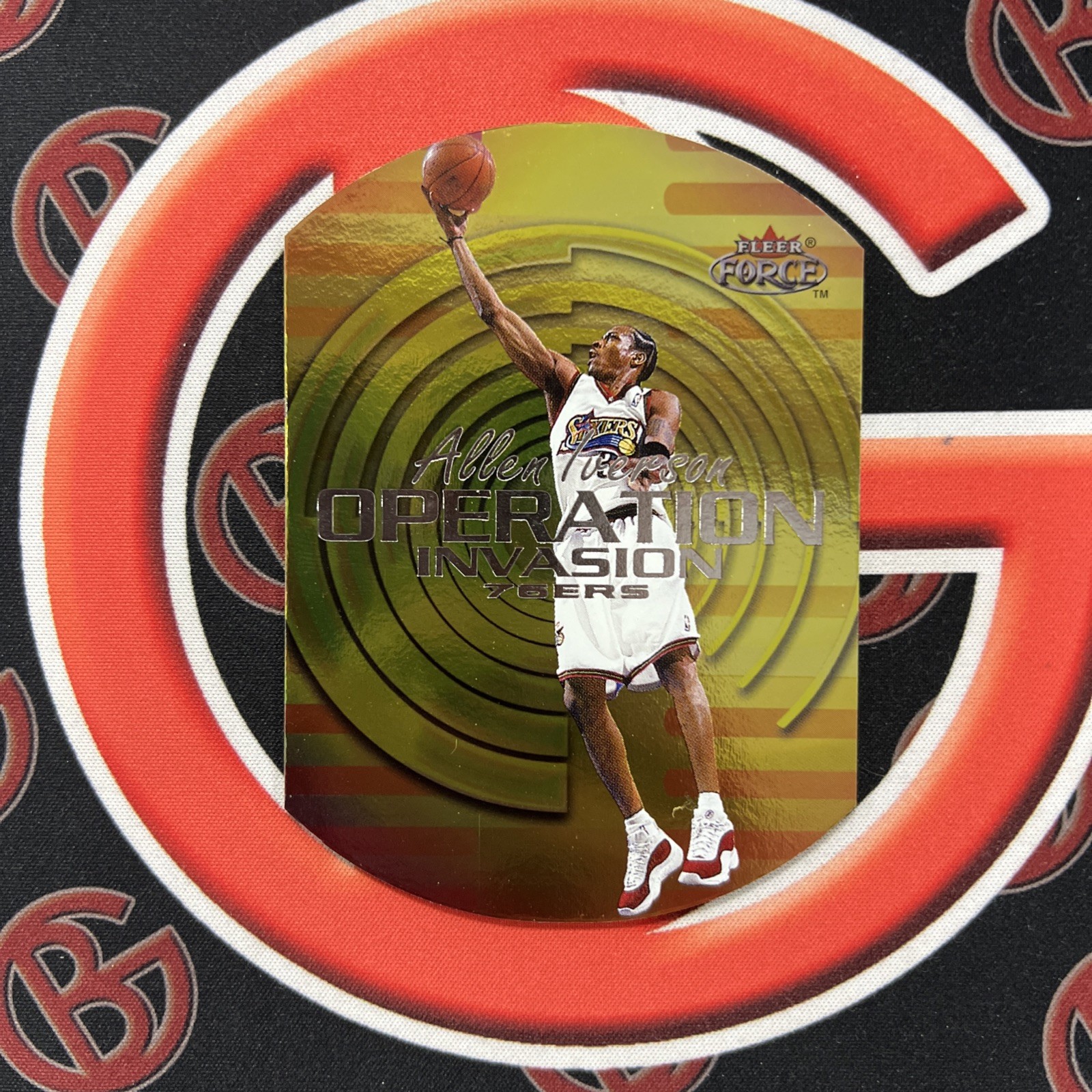 1999-00 Fleer Force Basketball Allen Iverson Operation Iverson Die Cut 76ers