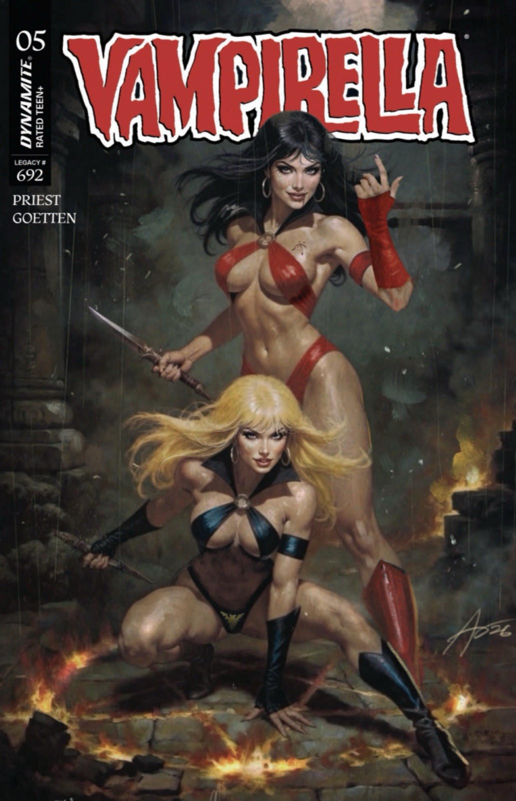 🔥🦇 VAMPIRELLA #5 (2026) RUDY AO 616 COMICS Trade Dress Variant A LTD 500