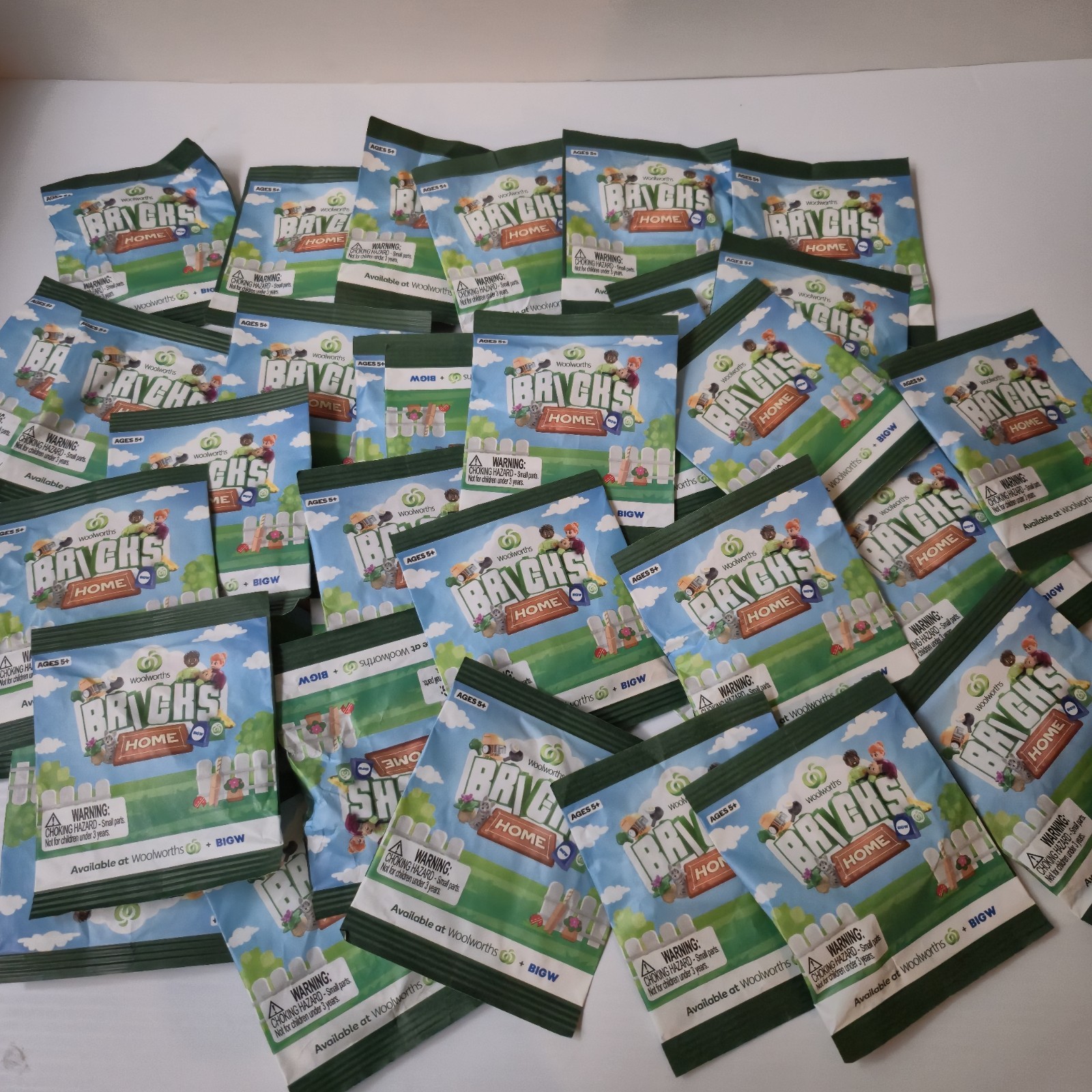 50 x Woolworths Farm Bricks 2023 -  Brand New Unopened Bulk Lot x 50 Packs 2