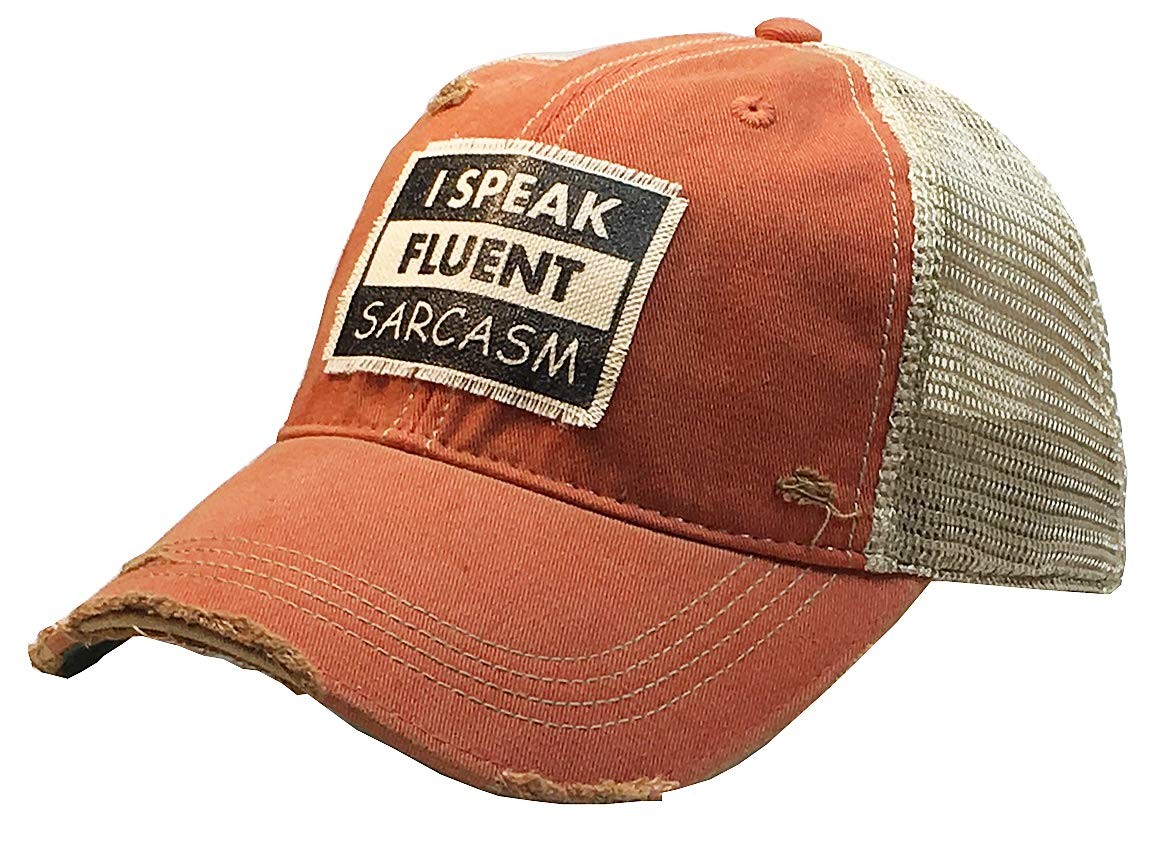 VINTAGE LIFE Distressed Baseball Caps Funny Trucker Hats with Sayings