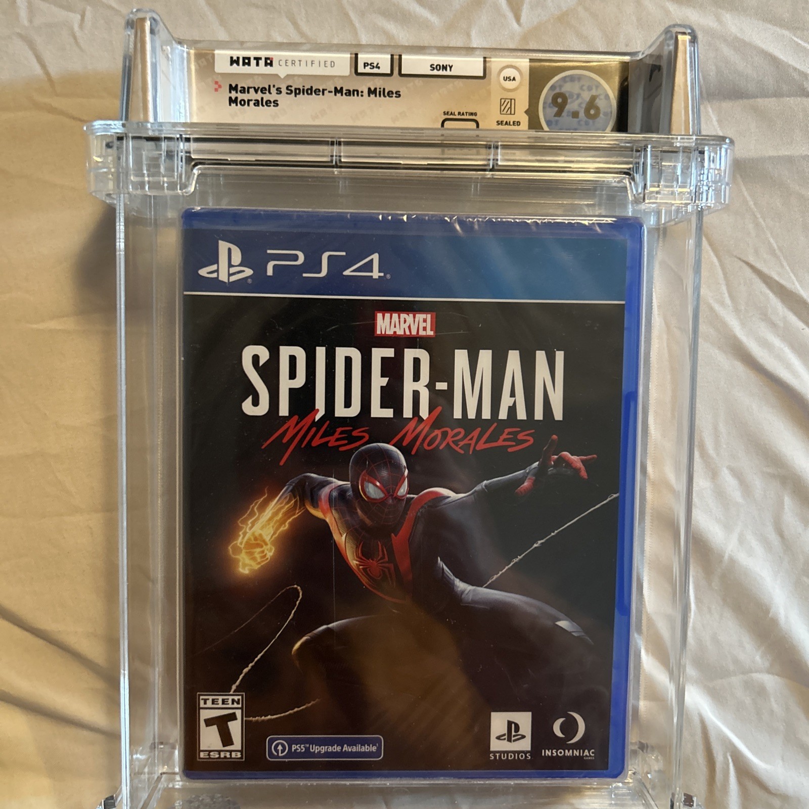 2020 Spider-Man Miles Morales Play Station 4 PS4 Video Game WATA 9.6 Seal A++