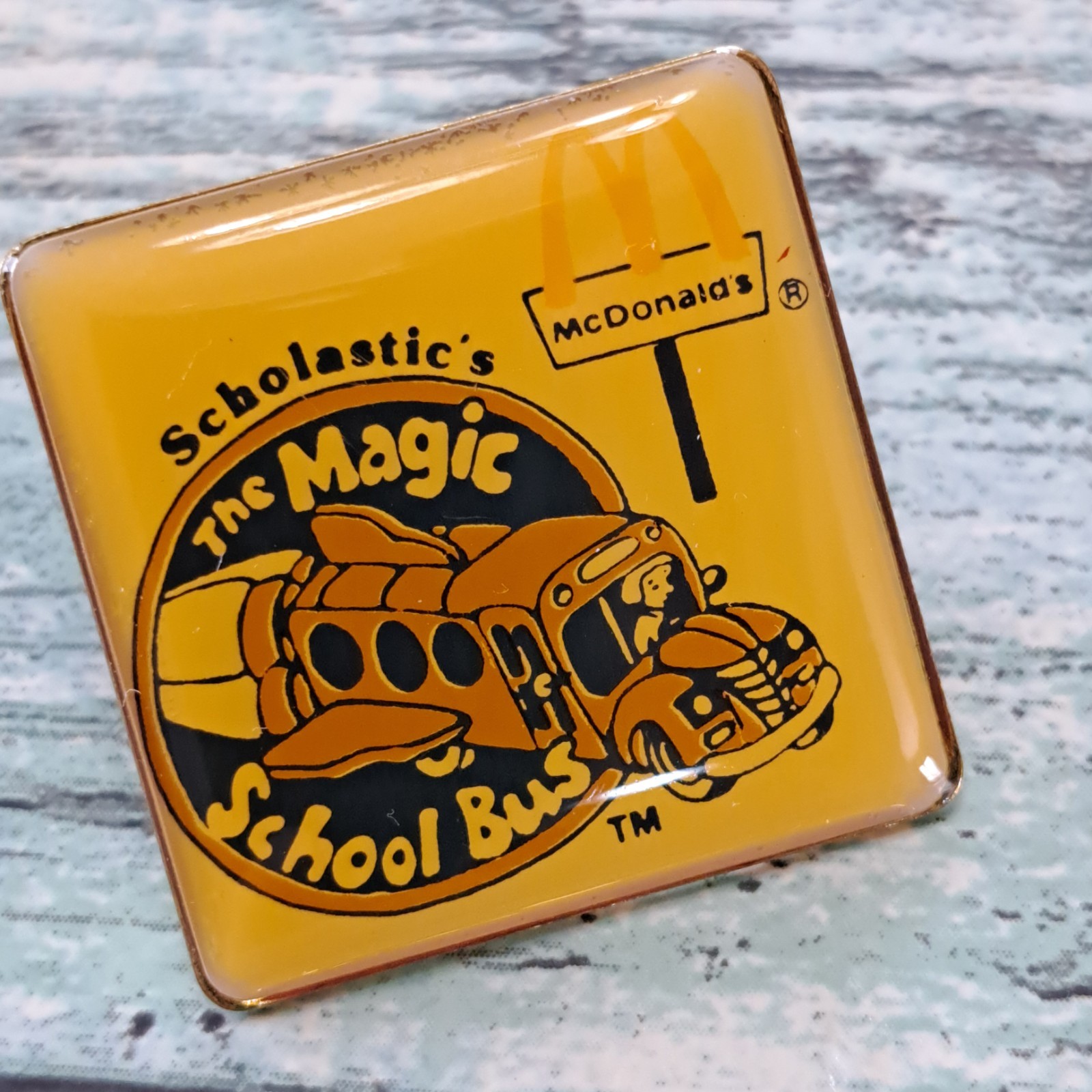 McDonald's Crew Employee Pin - Scholastic's Magic School Bus