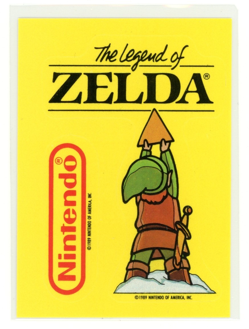 LINK The Legend of Zelda 1989 Topps Nintendo Sticker #32