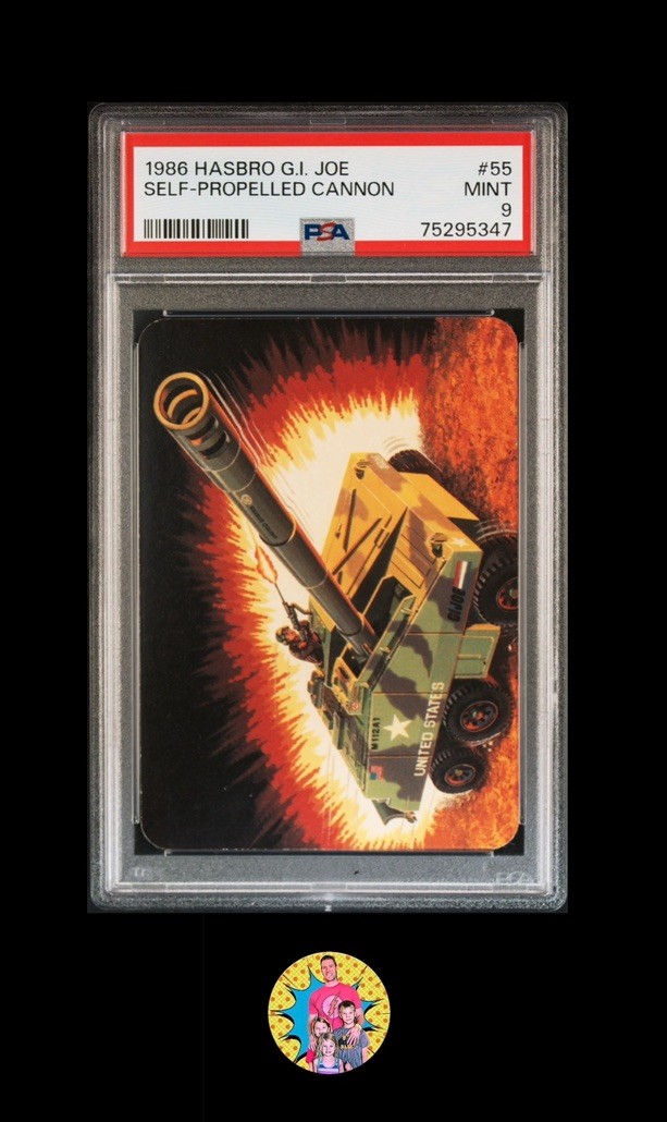 Hasbro 1986 G.I. Joe Self-Propelled Cannon #55 PSA 9 Mint (Pop 1, only 3 higher)