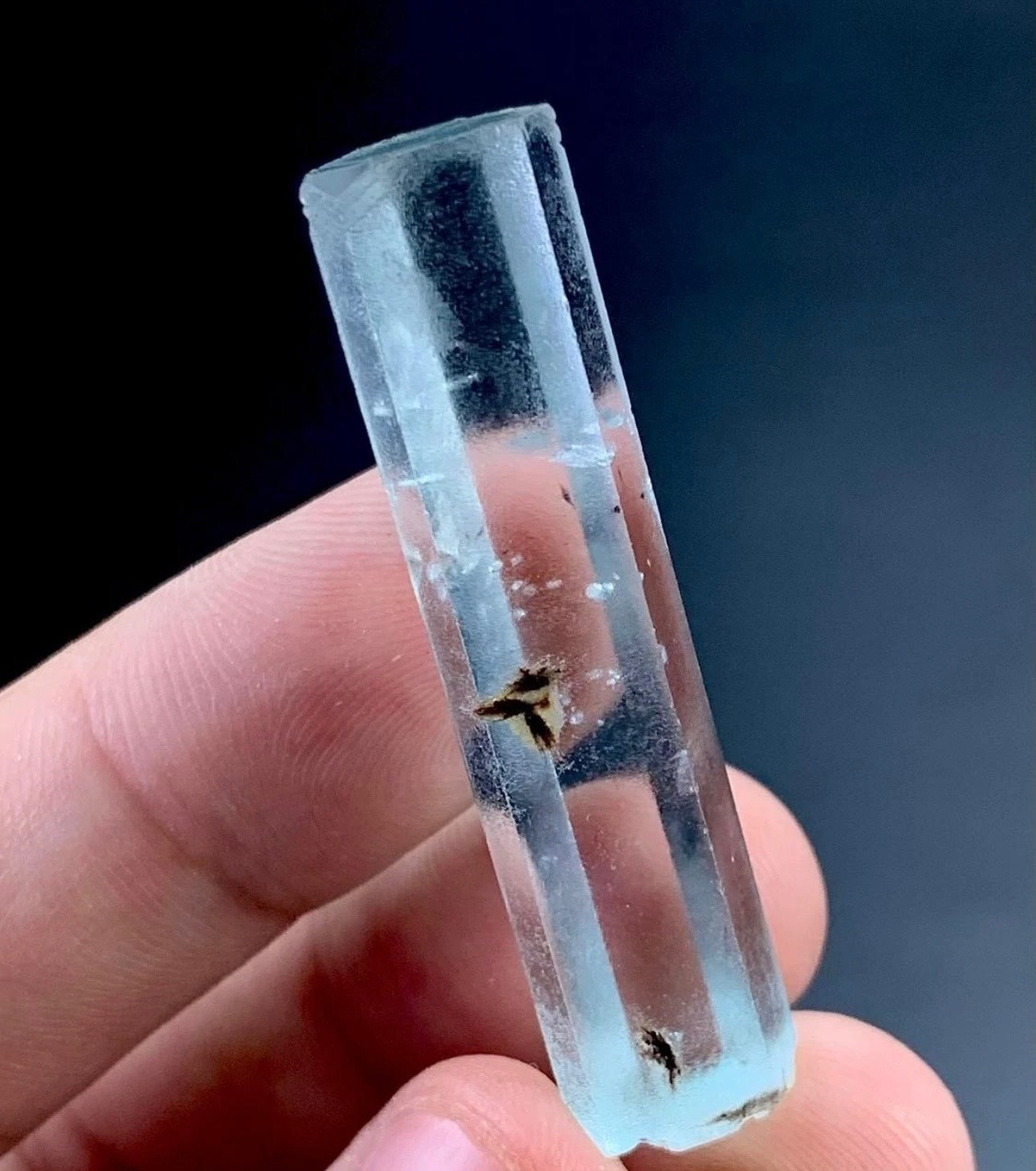 45 Carat Aquamarine Crystal Specimen From Skardu Pakistan
