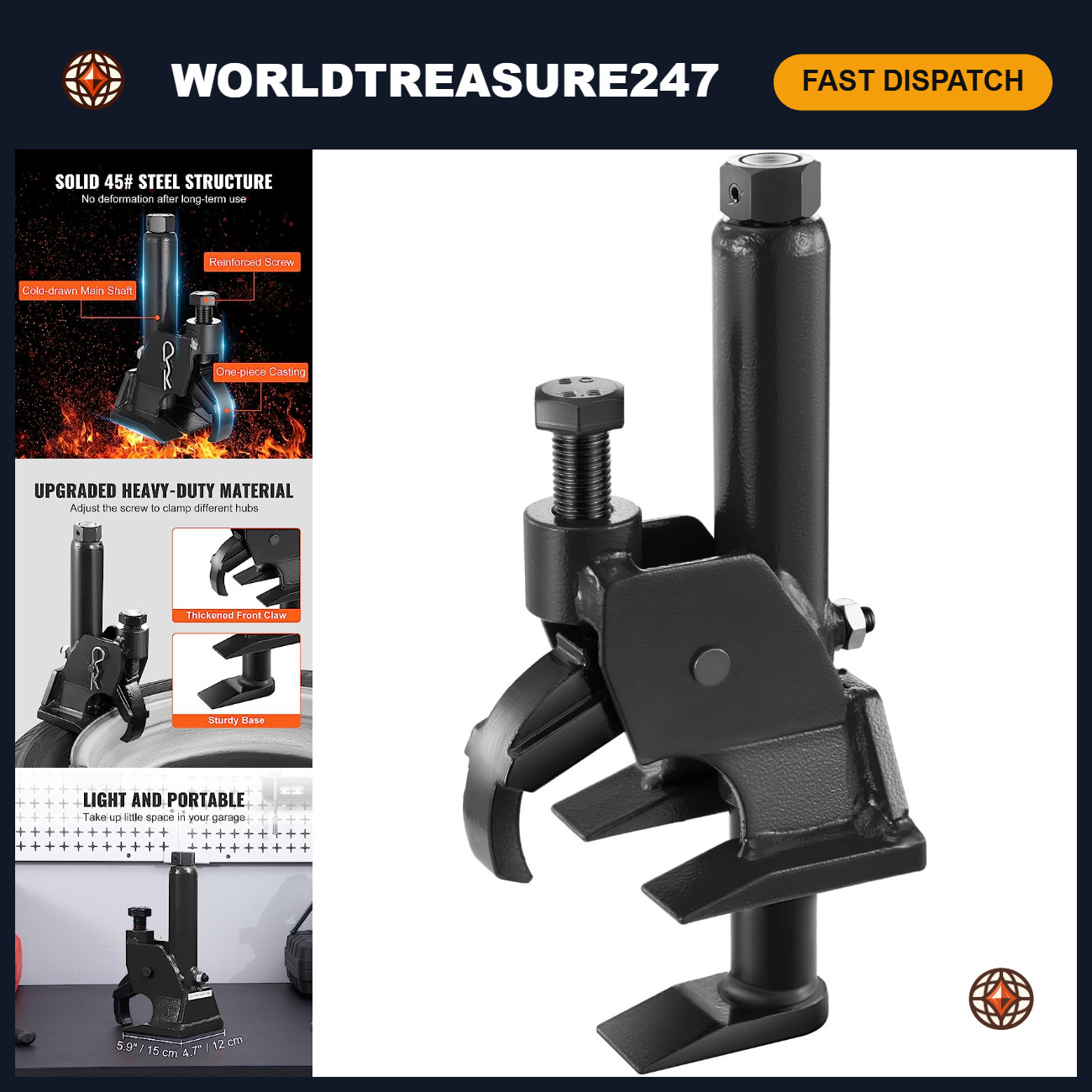 Heavy-Duty Manual Tire Bead Breaker Tool for 38