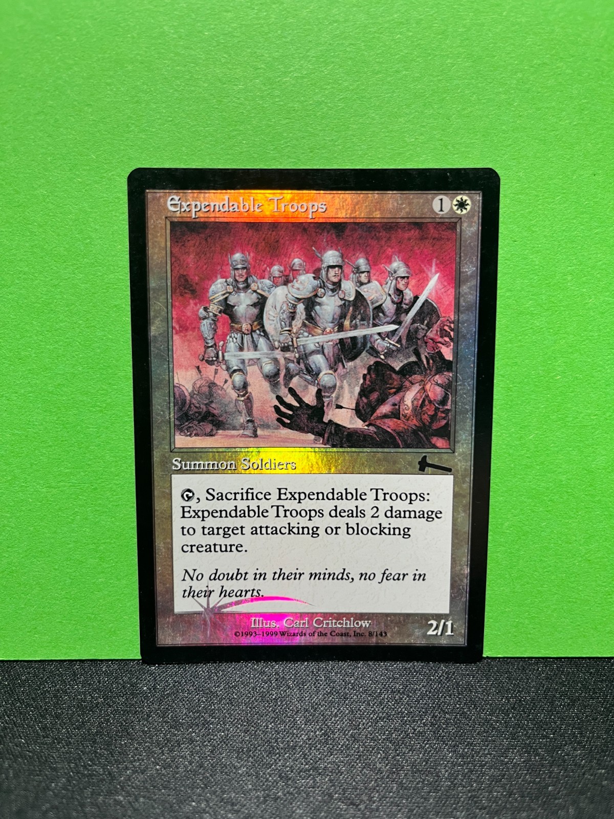 FOIL Expendable Troops / Dispensable Troops - MTG Magic