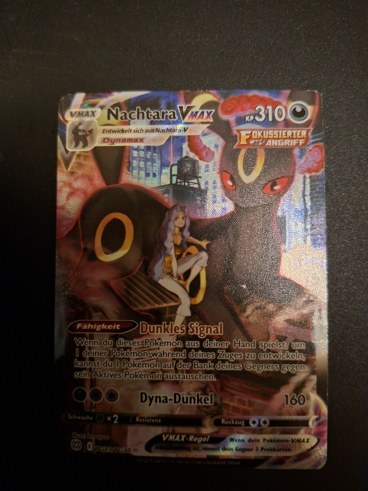 Nachtara v max pokemon card gx ex tag team collection collectors rare