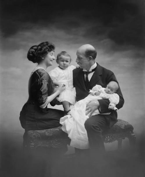 Prince George Of Greece And Of Denmark And His Wife Princess Marie Old Photo