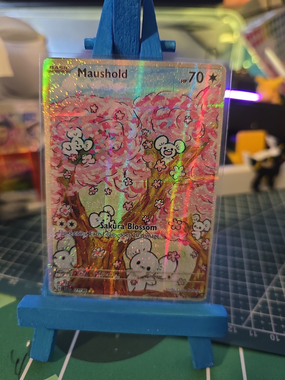 Custom Fanart Pokémon Maushold Star Holo 27/86